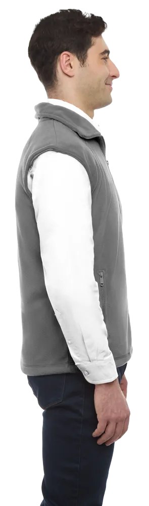 ADULT POLAR FLEECE SLEEVELESS VEST  -  GREY 2 EXTRA LARGE SOLID
