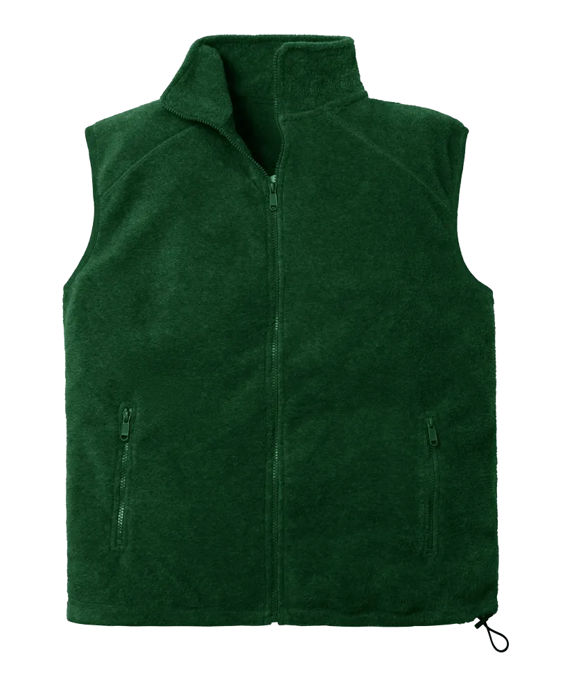 ADULT POLAR FLEECE SLEEVELESS VEST  -  HUNTER 2 EXTRA LARGE SOLID