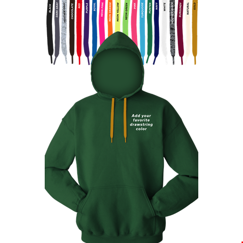 CUSTOM DRAWSTRING PULLOVER HOODIE HUNTER 2 EXTRA LARGE SOLID